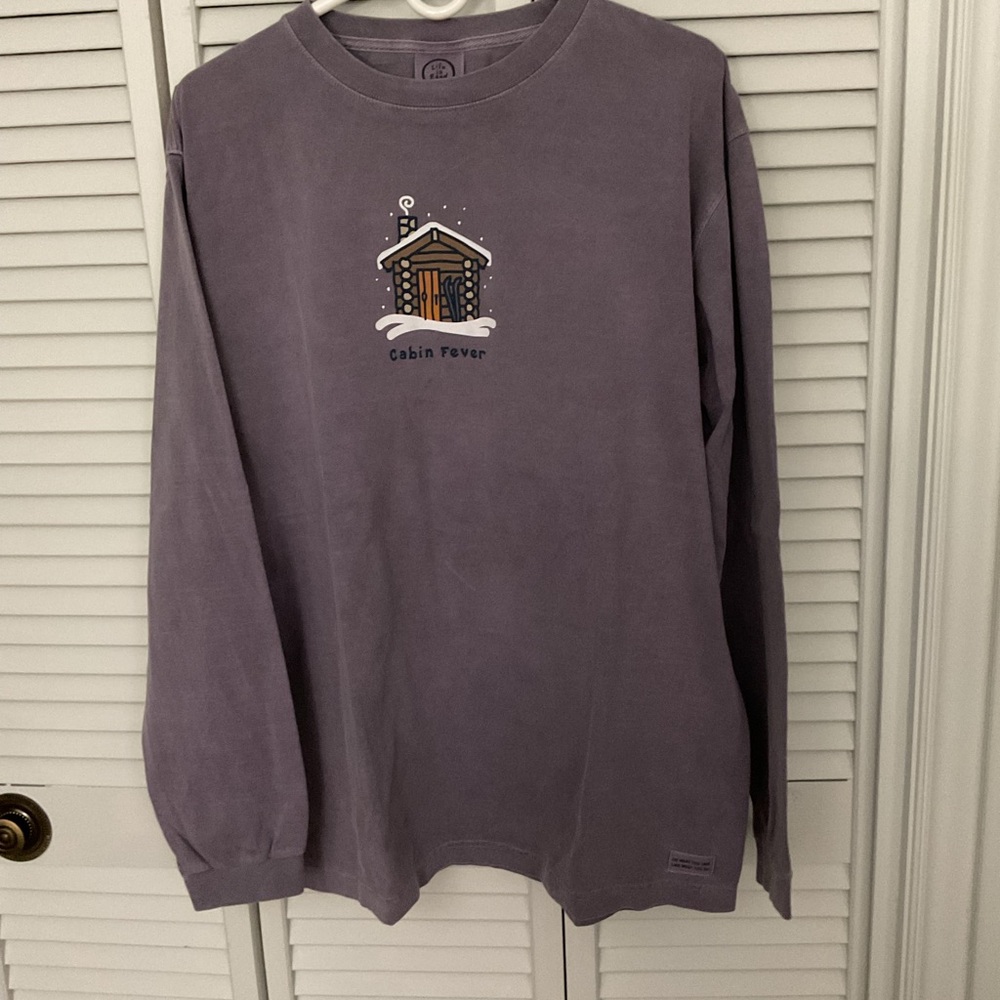 Life Is Good blue/grey Long Sleeve Top
